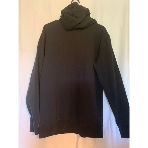 Van Off The Wall Oversized Small Black Hoddie with Checkerboard print Mens - Picture 2 of 6
